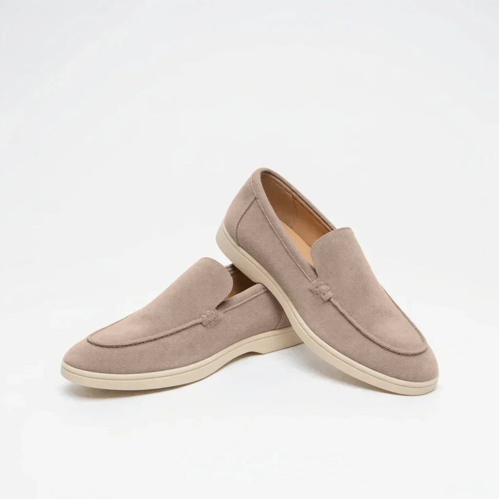 MONACO Old Money Collection: Black Suede Loafers