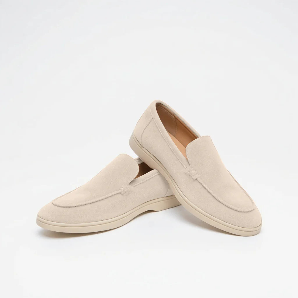 MONACO Old Money Collection: Black Suede Loafers