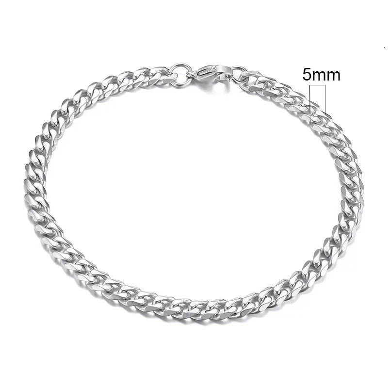 Eddie Men's Steel Miami Link Bracelet